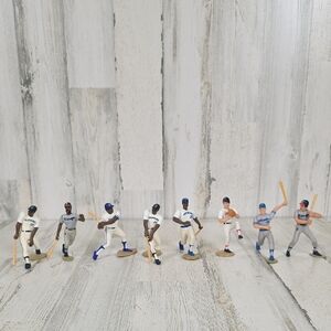 8 Piece MLB Baseball Player Figurine Set Griffin Clemens Griffey Jackson Baines